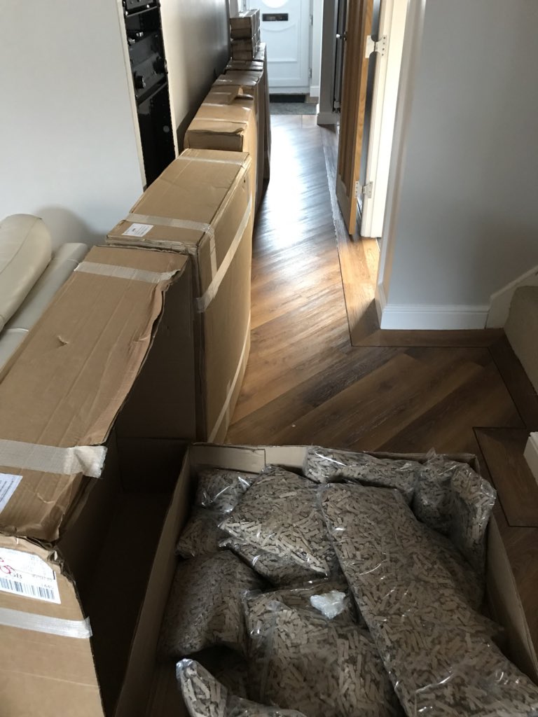 Convoy of <a href="/AutomatedTV/">Future Automation</a> #lxn enclosures going into workshop for off site building for stage 1 of a large <a href="/LoxoneUK/">Loxone UK</a> project #SmartHome #automation