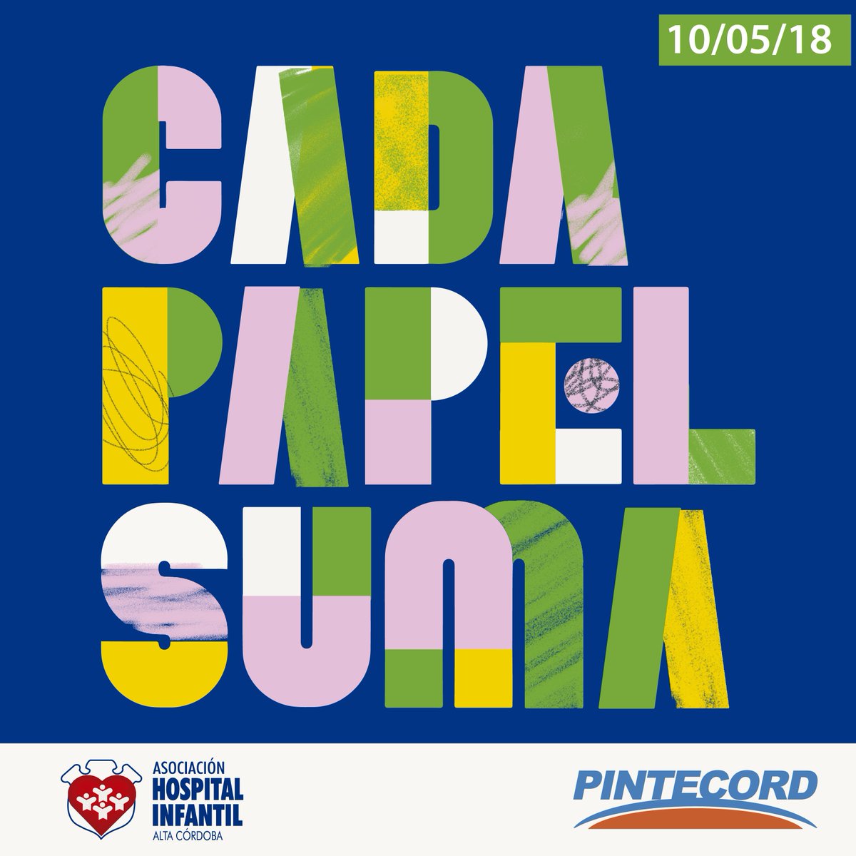 <a href="/PintecordArg/">Pintecord</a> se suma a la colecta "Cada Papel Suma" organizado por la Asociación Hospital Infantil. Se estará recibiendo en todos los puntos de venta de Pintecord, papel para recaudar y ser entregado el 10 de Mayo. Sucursales: pintecord.com.ar/warehouses