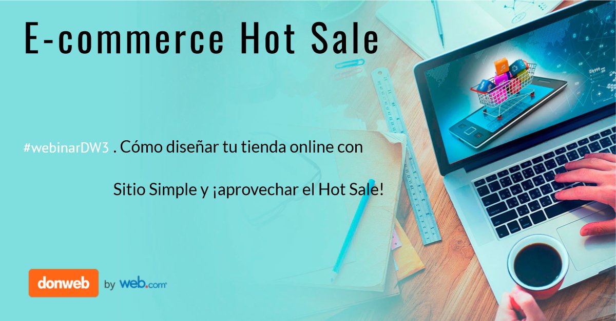 DonWebOficial's tweet photo. ¡Prepárate para el #HotSale con nuestra serie de #webinarDW especialmente desarrollados para vender online! 🛒📲
👩💻👨💻 INFO: https://t.co/L5OiRo1kUm https://t.co/k4rvdZ2pLI
