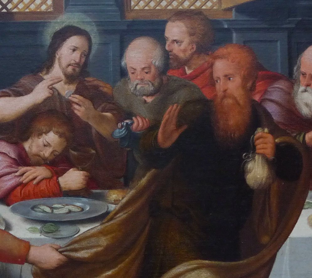 MrEwanMorrison's tweet photo. RED. Pt 2. JUDAS is often portrayed as having red hair in medieval art.  Red is "The Judas Color". It's likely that red was chosen to make the traitor stand out from the other Apostles in paintings, but it has contributed to centuries' worth of discrimination against redheads. https://t.co/4jfjiJFpiH