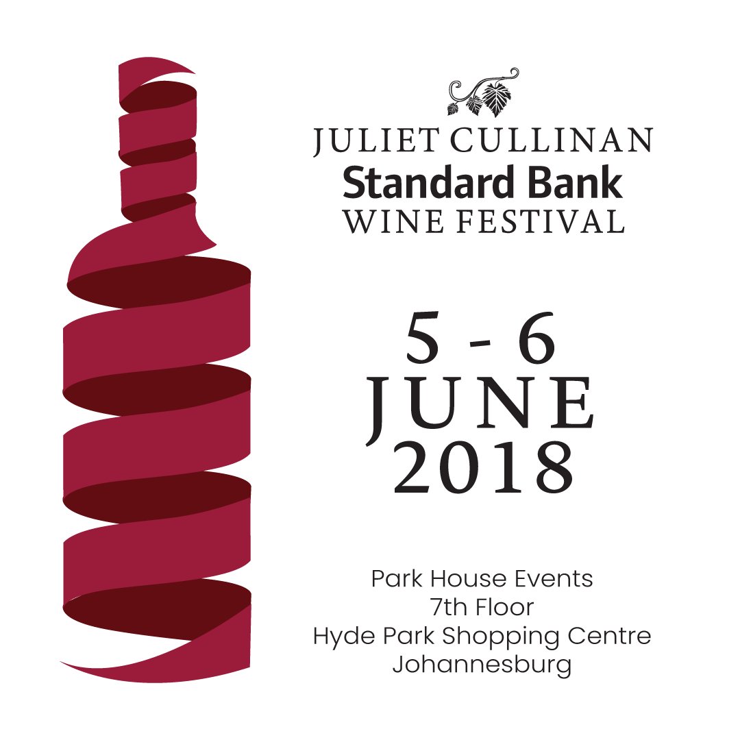 Renowned, refined and sponsored by Standard Bank for 18 years, SA’s oldest Wine Festival stimulates thought and satisfies palates.
Tickets at buff.ly/OyQ3SO
#julietcullinanstandardbankwinefestival #jcsbwinefest2018 #capewineries #southafricanwine #timeforwineTuesday