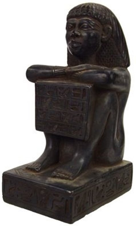 KemetVirtual's tweet photo. Kemet wigs, often worn by officials: [a] Ushabti/Statuette [b] Block statue of Wahibre, priest of Amun(c. 610 BC). https://t.co/nOGTgZnNlN