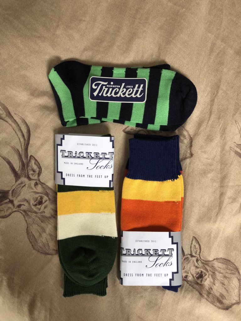 Chuffed I was in the 29. Exceptional socks and service as usual.                       Cheers mate 👍🏻<a href="/TRiCKETTengland/">TRiCKETT</a>
