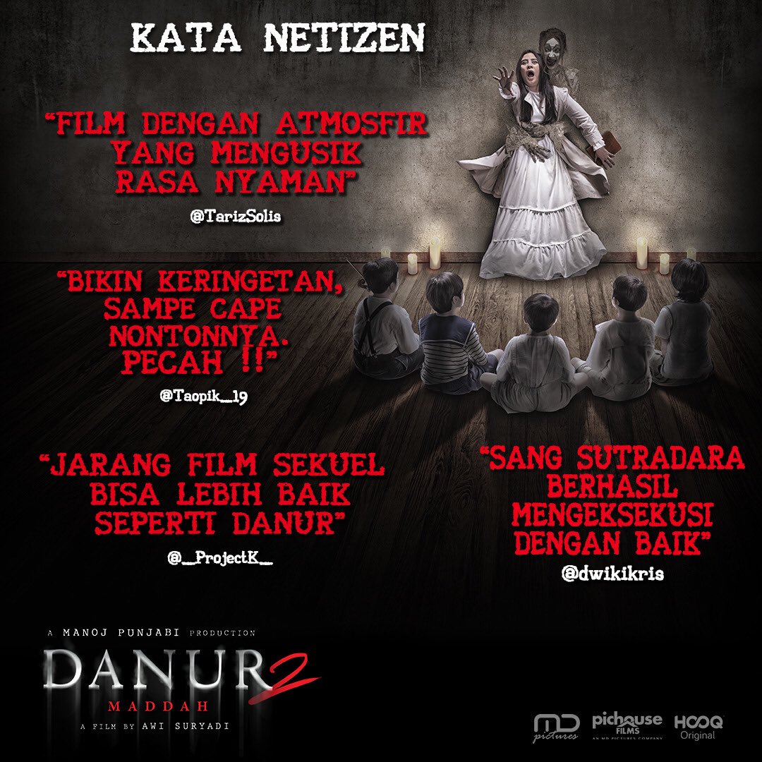 awisuryadi's tweet photo. Kata Netizen tentang DANUR 2 Maddah @DanurMovie #DANUR2 #Danur2Maddah #HariIniDANURSayang https://t.co/8b2OjUslsv