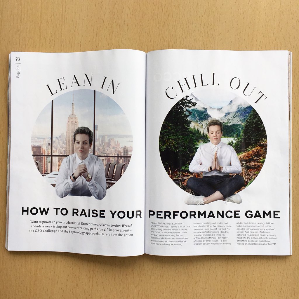 Here is founder of Secret Sessions @HarrietJW in <a href="/marieclaireuk/">Marie Claire</a> this month. Talking about productivity, meditation and how to *try* and get the best out your time. Remember what works for you, might not work for others, be true to yourself and find how YOU work best 🙌🎤💛