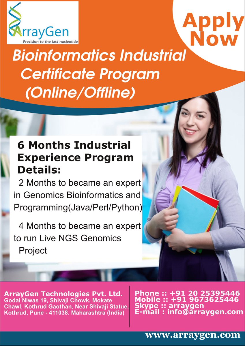 Rajesh00977's tweet photo. #Bioinformatics #Industrial #Certificate #Program #(Online/Offline)
  #Duration: #6Months
 #ForMoreInformationVisitSite https://t.co/hcJr7on7ZX https://t.co/YwD1BOdrr5