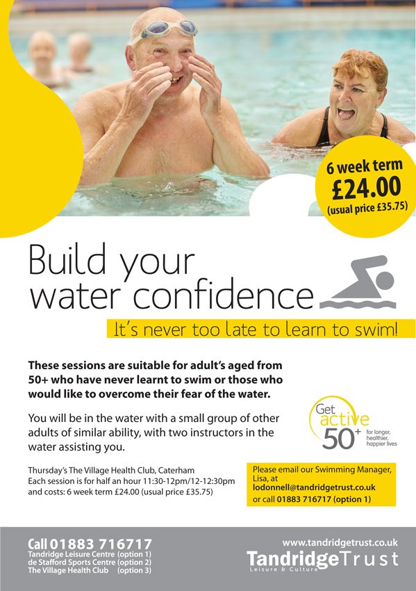 It's never too late to learn to swim! Join our lovely instructors at The Village Health Club for age 50+ swimming lessons - click here for details: ht.ly/8wgW30jpuuz #swimming #fitness #healthylifestyle #getactive