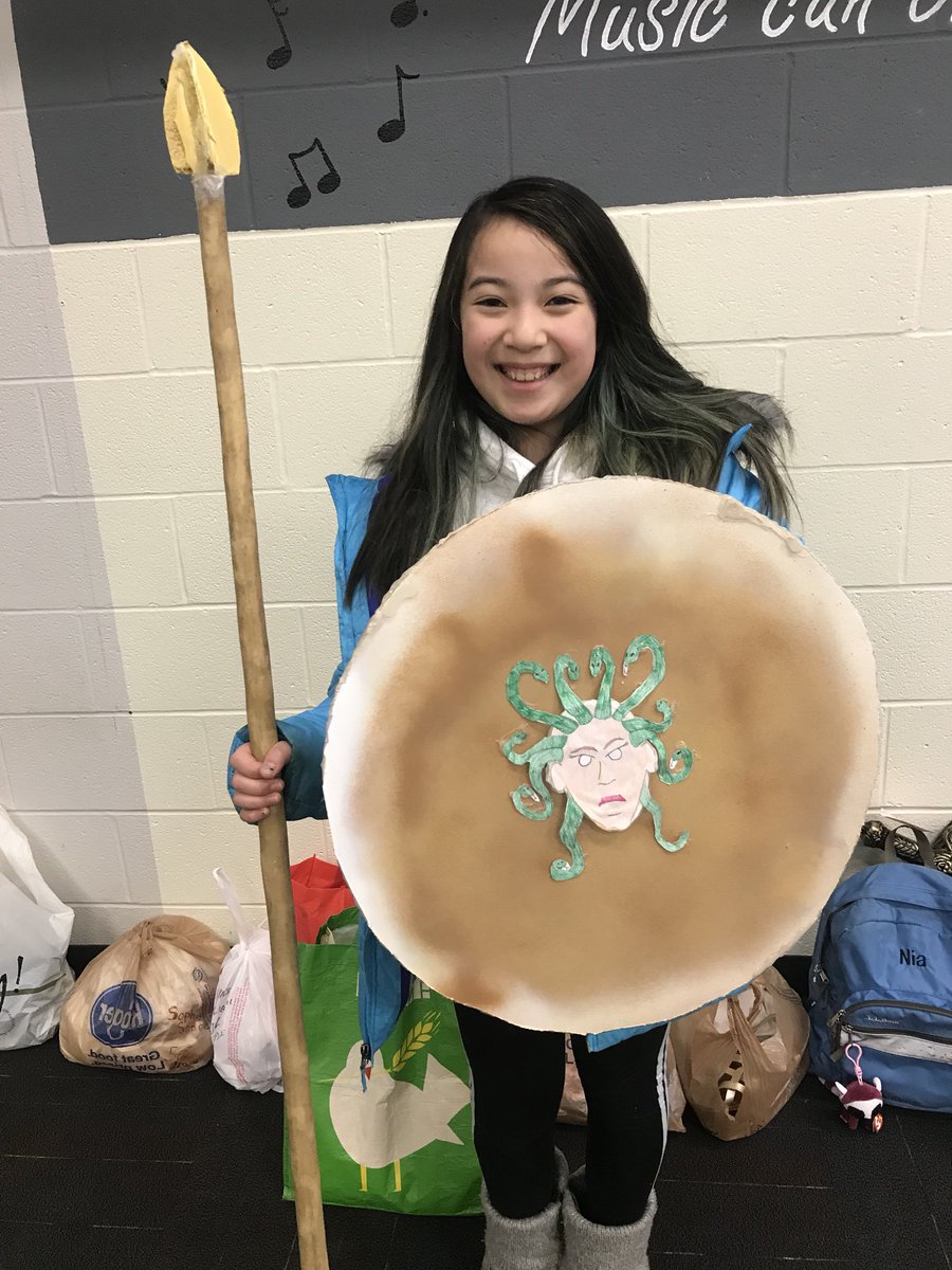WoEstatesMusic's tweet photo. Exciting costumes are coming into the music room!! Performances this Thurs & Fri - 7pm in the WES gym #ItsWorthit @WESOwls #teamTheseus #teamMinotaur https://t.co/ESqmi0Ytnv