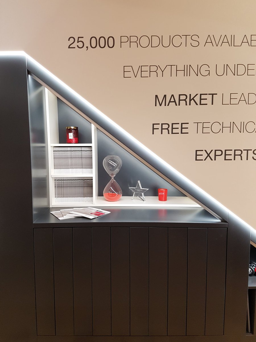 ekbbusiness's tweet image. We&apos;re at the official opening of the first @HafeleUK showroom in partnership with @daro_UK - there&apos;s lots to see from lighting and handles to open shelving and internal storage