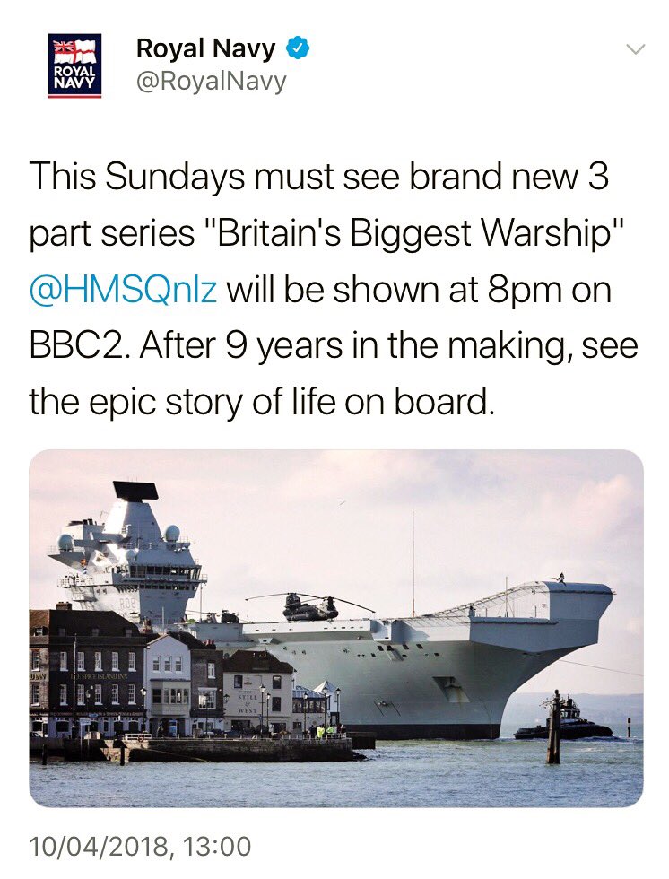 Screen shot of Tweet about documentary.