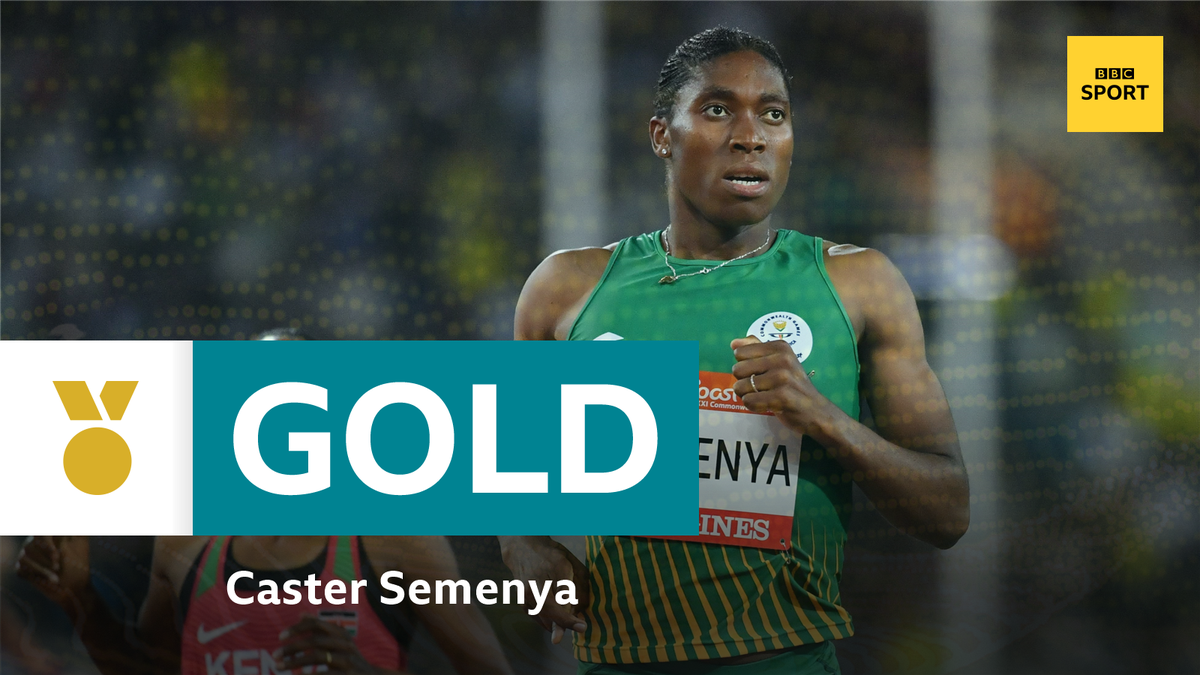Caster Semenya does the 800m and 1500m double! 🇿🇦

A brilliant run from the South African.

#GC2018 #bbcgoldcoast 
bbc.in/2GJ8h9M