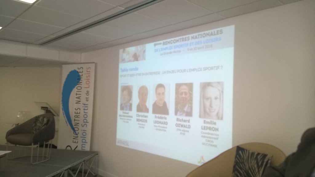 ELepron's tweet photo. Intervention autour du Sport en Entreprise avec @WorknMove @MailheRichard @SentezVousSport  @CROSLR https://t.co/uHQWUQiYVf