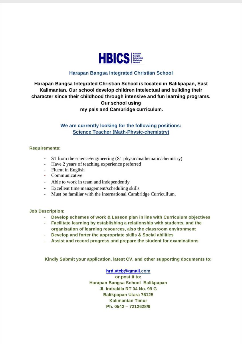 #Vacancy #Lowker #LowkerBpn