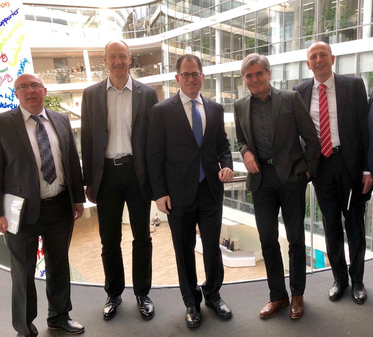 Great start into second day of our customer meetings in Munich area having CEO of Siemens <a href="/JoeKaeser/">Joe Kaeser</a> and CEO of Dell Technologies <a href="/MichaelDell/">Michael Dell 🇺🇸</a> sharing their view on industrial and society development and technology role within it. Learned a lot! 👍 <a href="/DellTech/">Dell Technologies</a> <a href="/DellEMC/">Dell EMC</a> <a href="/VMware/">VMware</a>