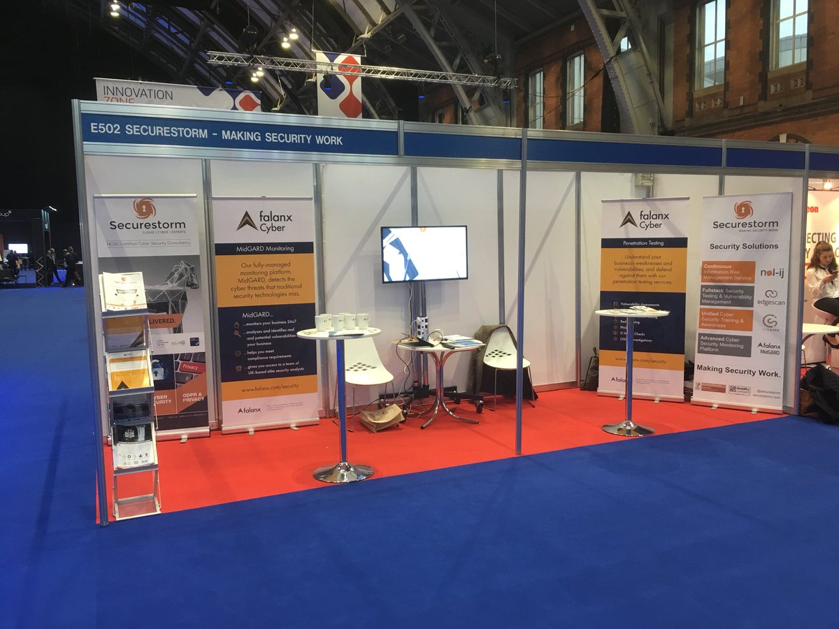 _tony_richards's tweet photo. @Securestorm stand E502 ready at #CYBERUK18 Come visit us to see demonstrations on innovative #cyber #security solutions & services https://t.co/gApzc9YlCg