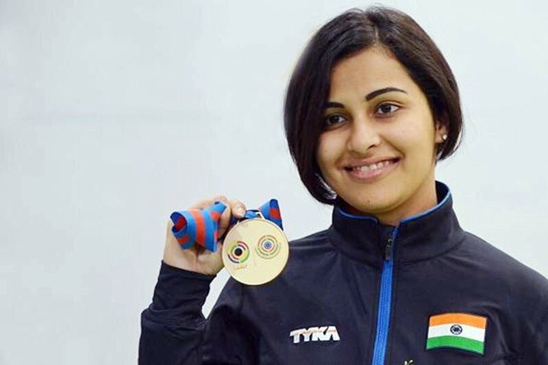 ImRahulSharma3's tweet photo. Congratulations @HeenaSidhu10 for the gold in women's 25m pistol. #girlpower 💪💪🇮🇳🙏👏👏   #GC2018Shooting https://t.co/tISIy4eEYQ
