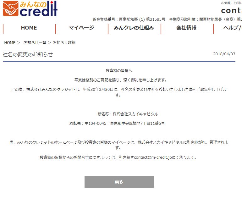 みんなのクレジット 被害者の会 なゆきち氏を ある場所で発見 ロドスタのソーシャルレンディングブログ