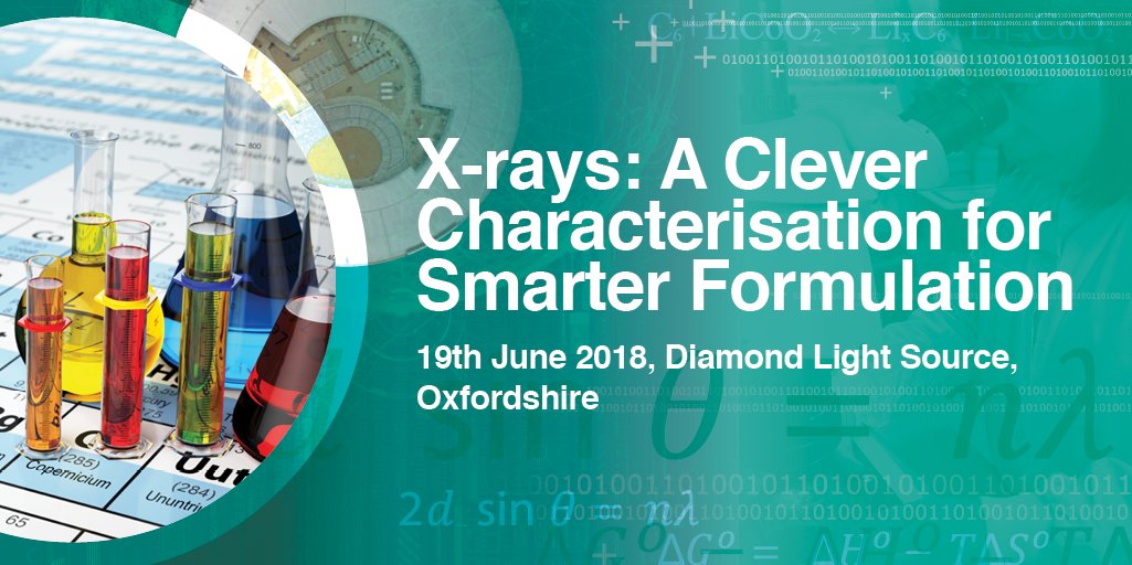 DiamondILO's tweet photo. Register now for our event on 19 June, run in collaboration with @RSC_FSTG. A perfect opportunity for #formulation #scientists to explore modern #characterisation techniques and #synchrotron applications: https://t.co/ssoGGbIU59 #cc4sf https://t.co/Ppsf7BMzvw