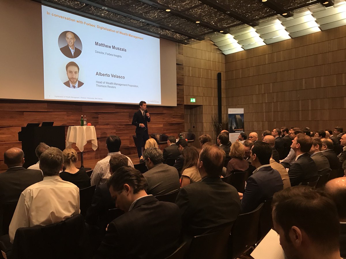 Maelle_ise's tweet photo. Thomson Reuters Digitalisation and the future of Wealth Management event in Zurich with Forbes #DigiWealth https://t.co/X03U9Mi1WC