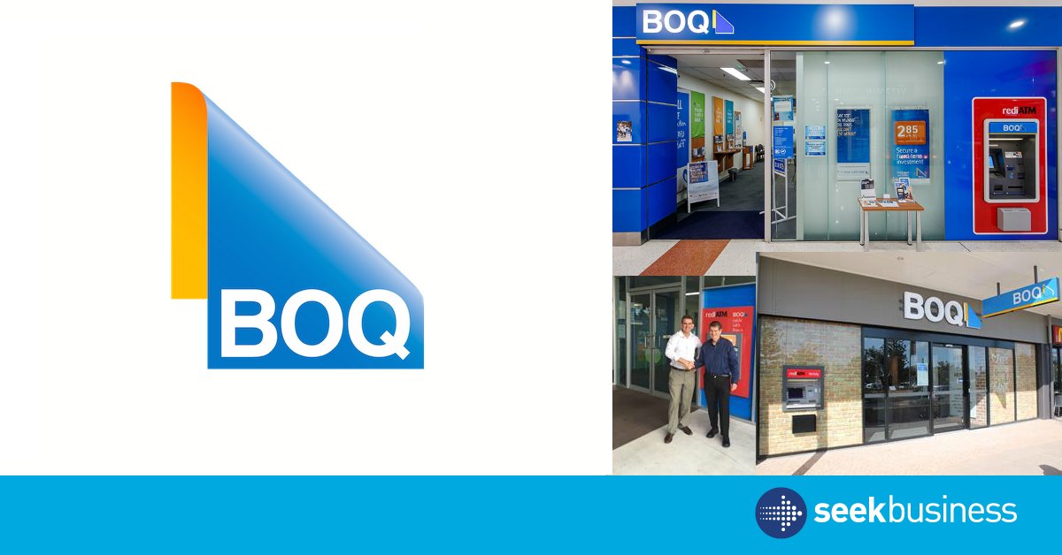 seekbusiness's tweet photo. Want to make an impact on your local community? A Bank of Queensland franchise may be for you. https://t.co/eqVnlU3wGV https://t.co/r3SjuXQoLB