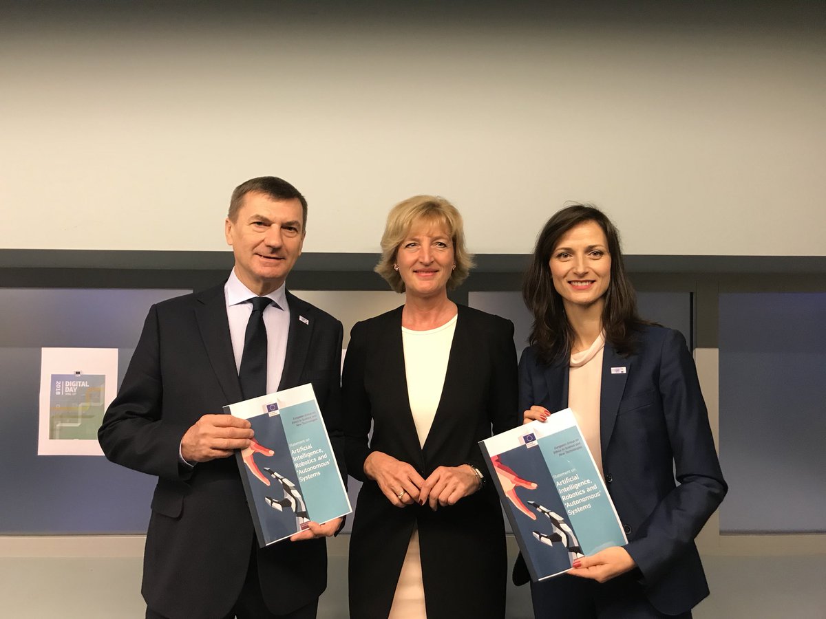GabrielMariya's tweet photo. The only way to enhance trust of our citizens for #AI is by assuring that new technologies will fully respect our values &amp; fundamental ethical principles. Thank you to EU Group on Ethics in Science &amp; New Technologies (EGE) for their report https://t.co/6JWBKc7vmU https://t.co/740X3YF4nV