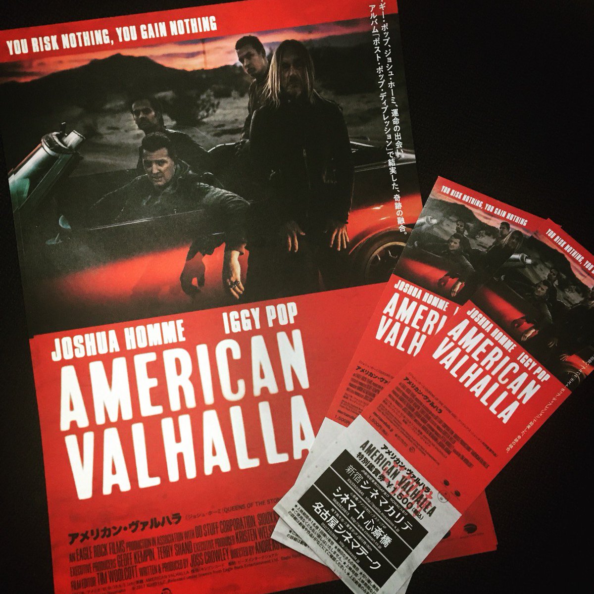 beatink_jp's tweet image. 🎁チケットプレゼント🎁
ジョシュ・ホーミ(QOTSA)が共同監督しイギー・ポップとのコラボを追った今週4/14公開の最新映画『アメリカン・ヴァルハラ』。

2名様ペア5組をご招待！！💥
@beatink_jp をフォロー&amp;amp;このツイートをRTで応募完了！
4/16正午締切とさせていただきます。

americanvalhalla.jp