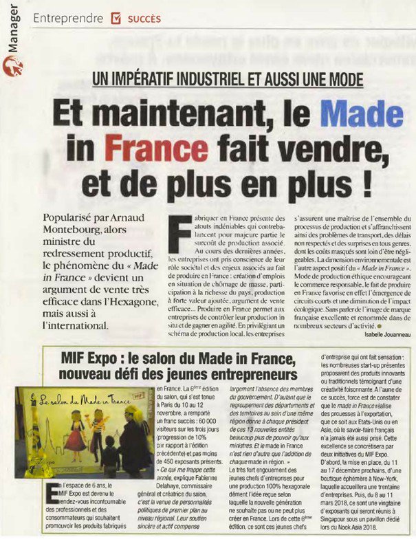 MIF_Expo's tweet photo. En 6 ans, @MIF_Expo est devenu le rdv incontournable des professionnels et consommateurs de #madeinFrance 💪🇫🇷 
"Ce qui a été frappant cette année, c'est la venue et le soutien actif des nouvelles grandes régions. Le #MadeInFrance est l'addition de chaque made in région!" https://t.co/2f8EIJHivT