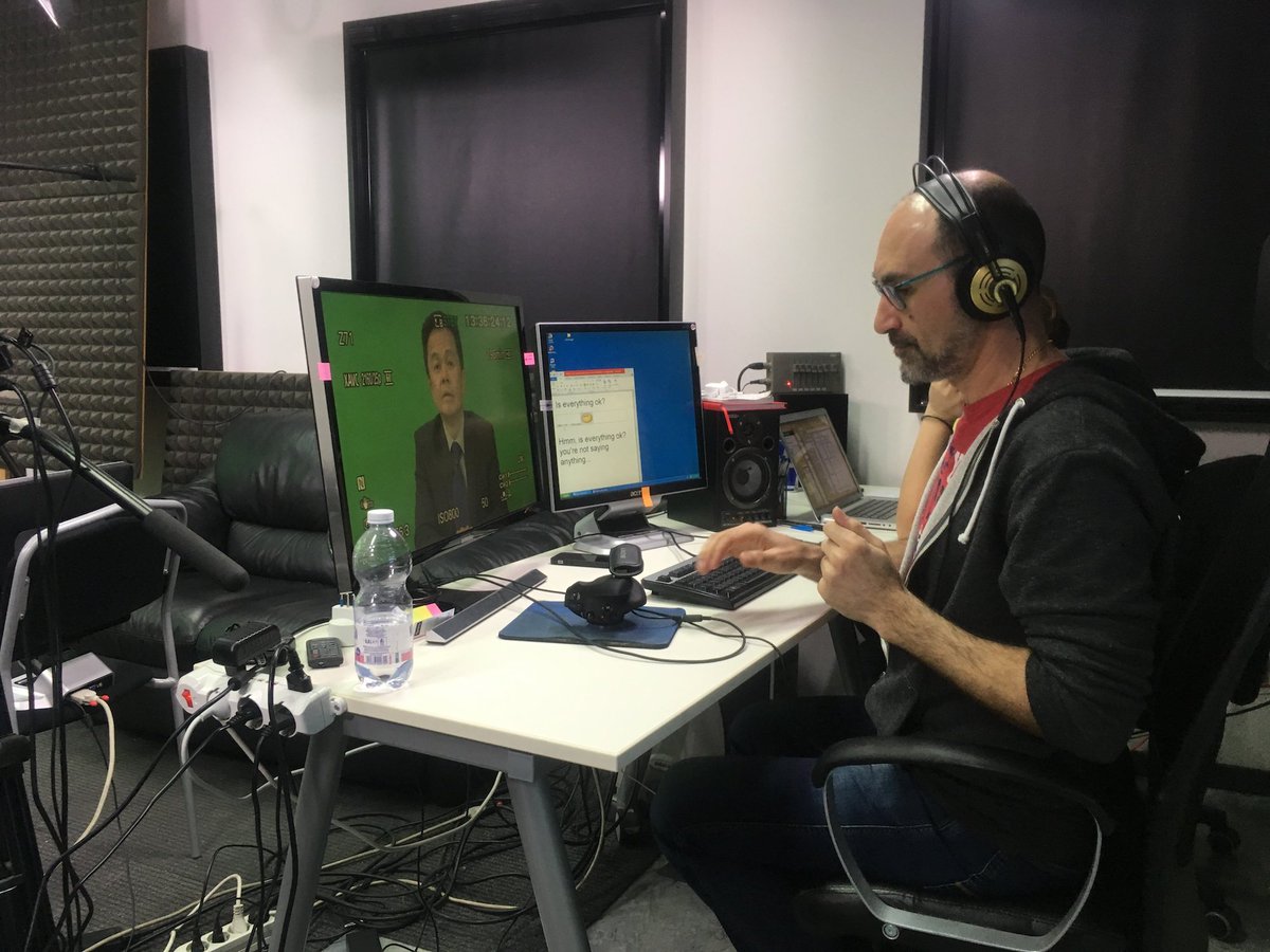 Lifelike_Int's tweet photo. Live from Lifelike: our video production team is working hard on a new @Skillgym masterpiece! #lifelikers #AI #behavioralSimulator #criticalConversationsMadeEasy #criticalConversations https://t.co/rxmfPfHz1Y