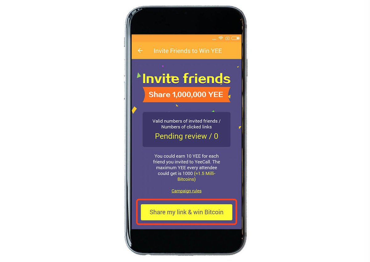 YeeCoOfficial's tweet photo. 🍭#YEEtoken #bitcoins #airdrop 'Invite Friends &amp; Win YEE' has started! 
How to join👇:
1. Download latest version of YeeCall https://t.co/cnkJdkjIG1 
2. Tap the hot message 
3. Share the referral link to invite your friends to download YeeCall
More details https://t.co/85MpnPRBDV https://t.co/bQuSZJBzjK