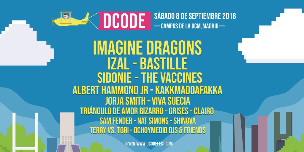 dcodefest's tweet image. ¡Esto es #DCODE2018! Entradas a la venta hoy a las 12h en dcodefest.com, livenation.es y ticketmaster.es Primeras 2.000 a 55€ (+gastos). Las siguientes 6.000 a 60€ (+gastos). Las siguientes estarán a 70€ (+gastos).
