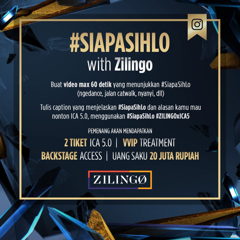 mdtvindonesia's tweet photo. Mau uang 20 juta + nonton #ICA5 dgn treatment VVIP bareng temen? Cek IG Netmediatama/hashtag #ZILINGOxICA5
https://t.co/g2oUz5kObm https://t.co/NP64Jq7nTH