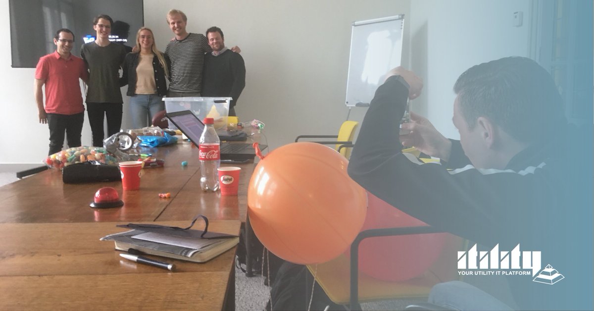 itilitybv's tweet photo. Nice collaboration between Hackatrain, Jheronimus Academy of Data Science, and Itility - yesterday 5 students did their best to earn a ticket for the #Hackatrain. 2 will join our team, 3 the JADS team. #cool! Want to jump on the Hackatrain with Itility? https://t.co/j6GImcR1XZ https://t.co/Jw2SRaouEF