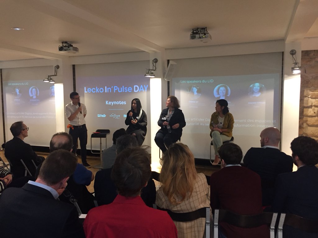 BastienLeLann's tweet photo. Un grand merci à @trello @TheSchoolab @Steelcase pour ces keynotes inspirantes sur la transformation interne ! #LID2018 #TransfoNum #totim https://t.co/9pgUp7IvcY