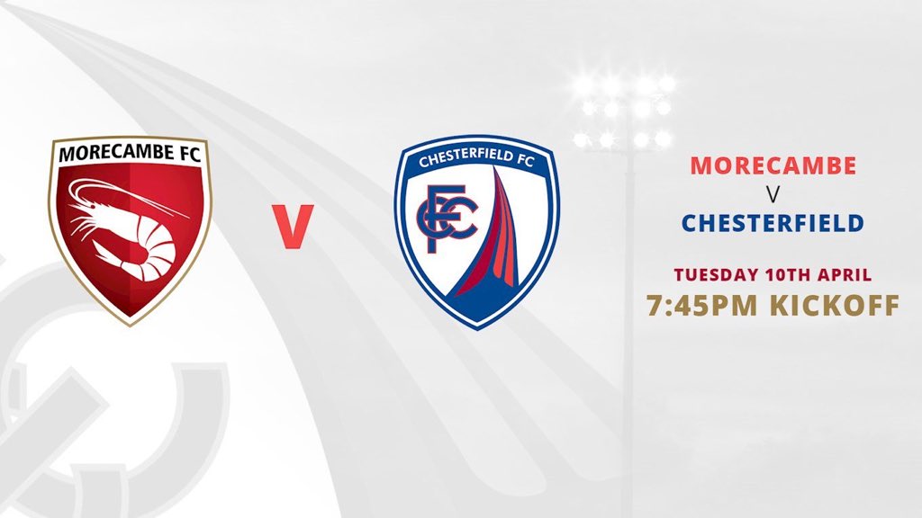 shrimpstrust's tweet photo. 🔴⚫️MATCHDAY⚫️🔴
⚽️ @ShrimpsOfficial 🆚
⚽️ @ChesterfieldFC 
🏆 @SkyBetLeagueTwo 
🏟 #TheGlobeArena
📍 LA4 4TB
📆 Tuesday 10/04/2018
⌚ 7.45pm
🎟 https://t.co/6w2M4KmOd6
🖥 https://t.co/IIpJlJnYY7
📻 @BBCLancsSport 
@moreMorecambe 
#ComeAndJoinUs 
#MorecambeFC 
#COYS 🦐 https://t.co/OmWcPC9wDP