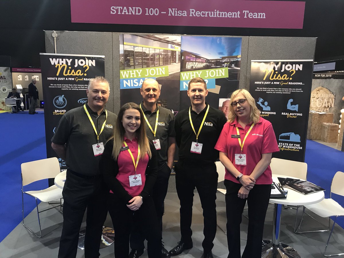MrSteveLeach's tweet photo. With over 50 prospects signed up to visit #NisaExpo we are planning a bumper day of recruitment with @Chrisym00re @ScotlandNisa @NISAUPNORTH come along to Stand  💯 to meet the dream team @NisaRetail https://t.co/CgwtCi5EsO