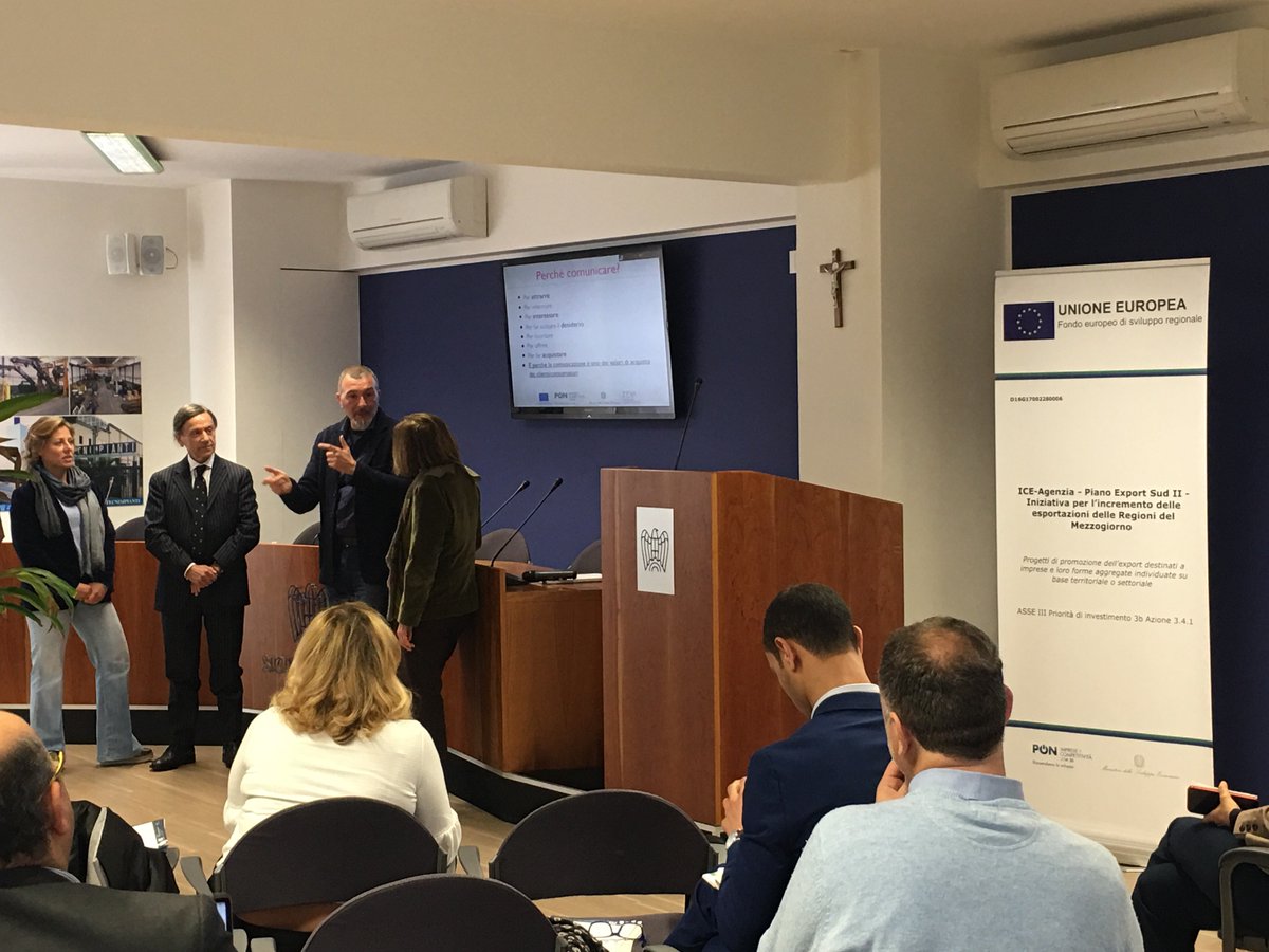 ITAformazione's tweet photo. Come dialogare con gli operatori esteri? Quali tecniche di #comunicazioni usare? Se ne parla oggi a Palermo presso @ConfSicilia al seminario “Mi Presento”, nell’ambito del #PianoExportSud2 https://t.co/d7BohMeG2a