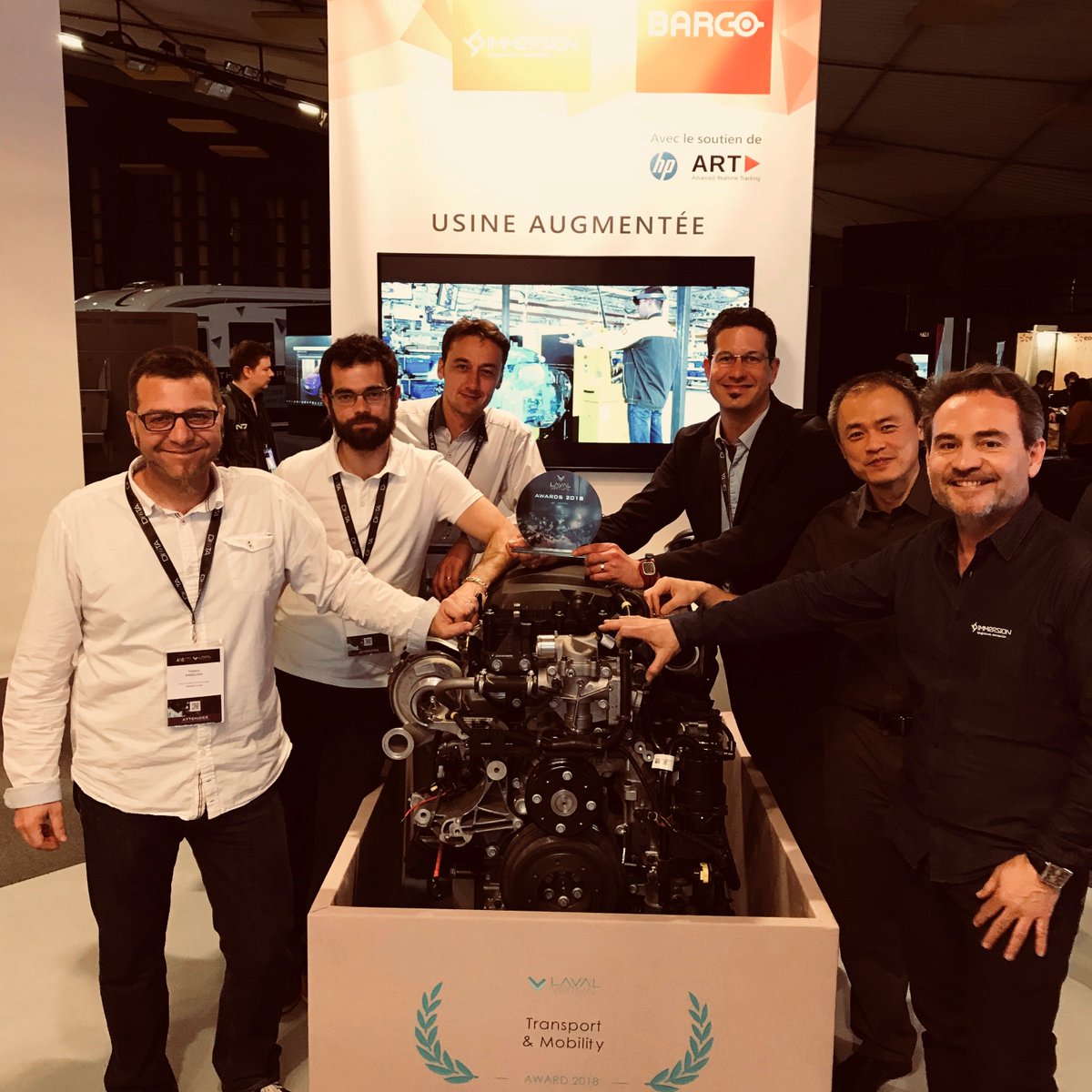 christophechart's tweet photo. #lavalvirtual 1999-2018 déjà la 20ème ! Et tjrs autant de plaisir à échanger autour de la #RealiteVirtuelle et à retrouver nos clients, partenaires et amis. 
Et un grand merci à mon équipe qui ne lâche rien 😉
#startupvintage #VR #RV #souvenirs 
cc @Immersion3D @lavalvirtual https://t.co/W8bSVEcuSX