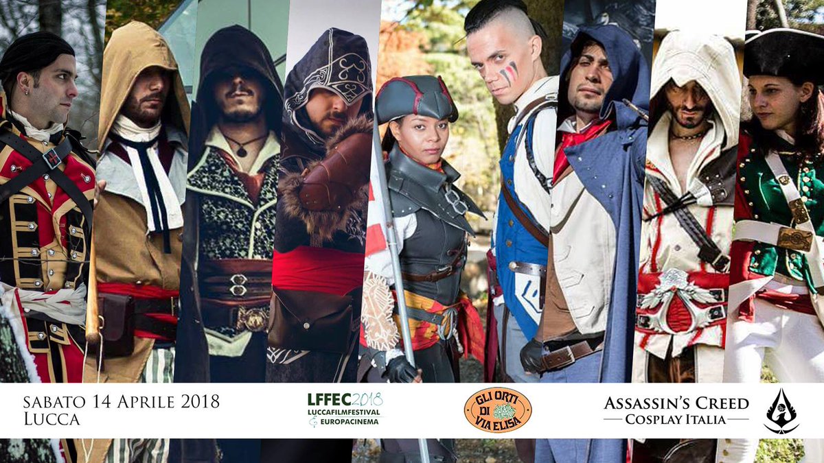 Sabato dalle 18 non perdetevi i liveshow dei nostri cosplayers al ristorante Gli Orti di Via Elisa a Lucca per l'Effetto Cinema Notte del Lucca Film Festival #effettocinemanotte #lff18 #lffec18 #luccafilmfestival #ACcosplayITA