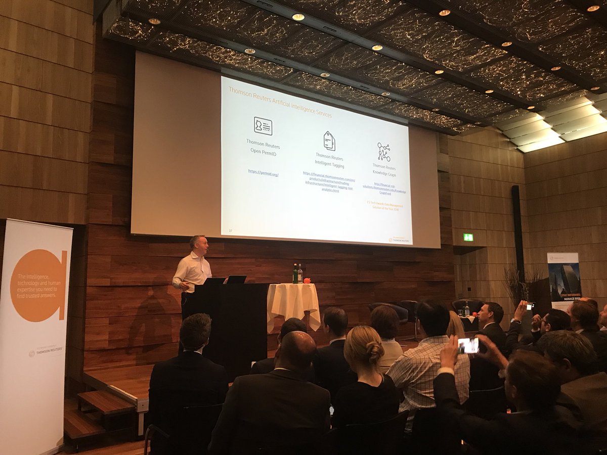 Maelle_ise's tweet photo. Sam Chadwick, Financial &amp; Risk Innovation Director @ThomsonReuters, speaking on how Artificial Intelligence will impact the management industry #DigiWealth https://t.co/mjtt2TJPpw