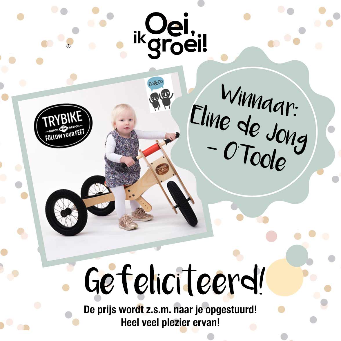 Oeiikgroei's tweet photo. Giveaway Maand: 🎁Giveaway Maand: Prijs van disndag 10 april ✨De gloednieuwe #oeiikgroei Dagboeken ✨ // Doe nu mee! > https://t.co/F3EdZfTUSw  // 🎁Winnaar Trybike, de houten 4-in-1 loopfiets die meegroeit met je kind.  👉Eline de Jong - O’Toole // GEFELICITEERD! https://t.co/7DAg9Udpmj