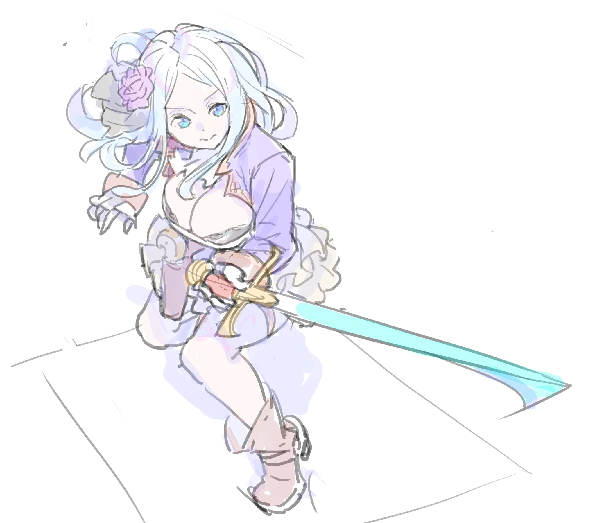 Kuro 創作落書き デザイン画と立ち絵は再アップ 胸の大きいキャラ 俯瞰のアクションポーズ難しすぎる Kuro 創作落書き デザイン画と立ち絵は再アップ 胸の大きいキャラ 俯瞰のアクションポーズ難しすぎる