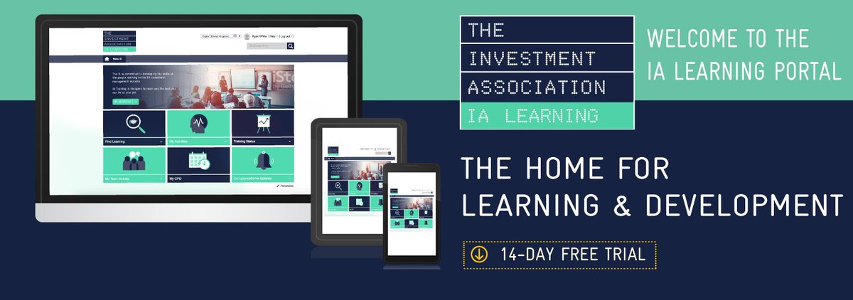 InvAssoc's tweet photo. Try out the IA’s new #IALearning with a 14-day free trial! Designed to give you all the tools to succeed in the #assetmanagement industry, our new online learning portal covering modules such as courses #MiFID II, #GDPR, #Cybersecurity
Find out more: https://t.co/l9pu5D3k9d https://t.co/RjmdSjIbAV