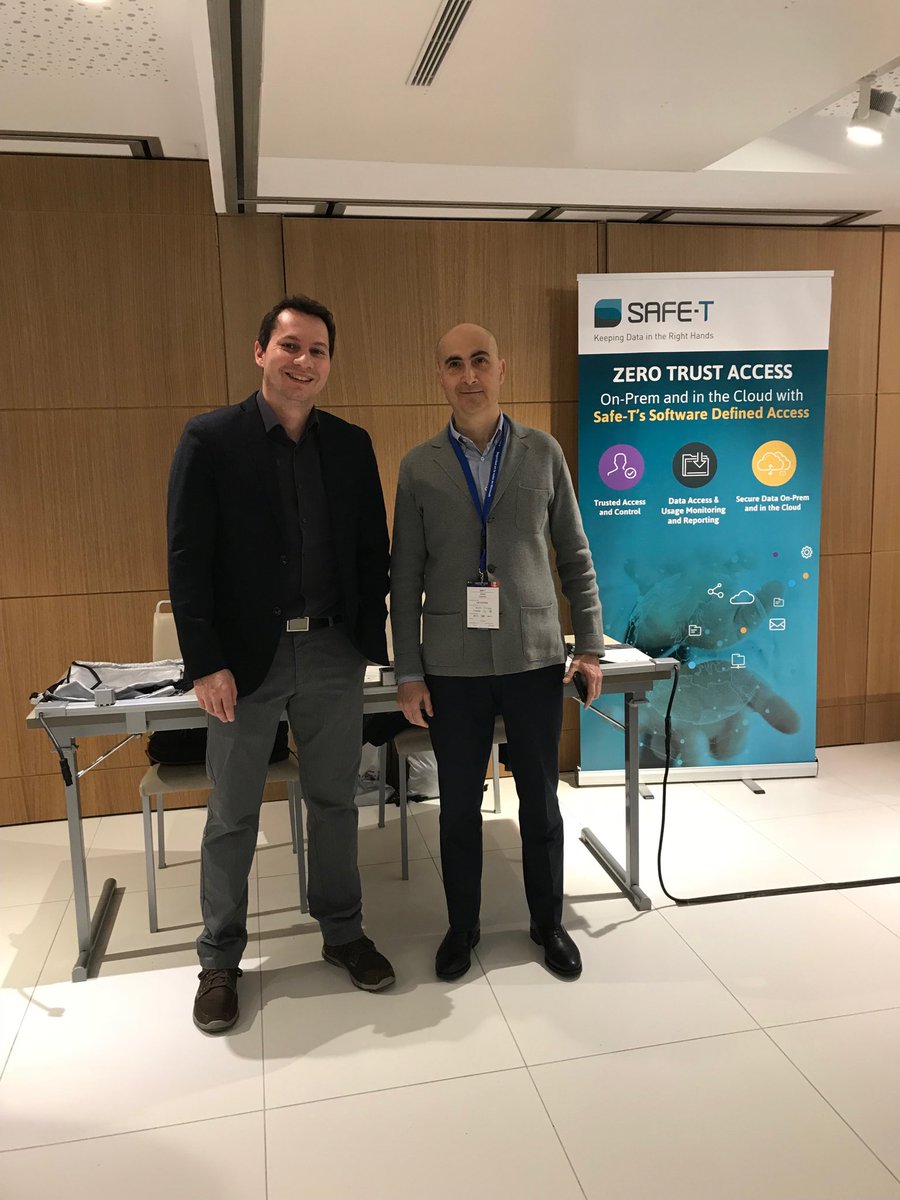 ArnaudDemene's tweet image. Safe-T at IDC Cybersecurity event in Barcelona