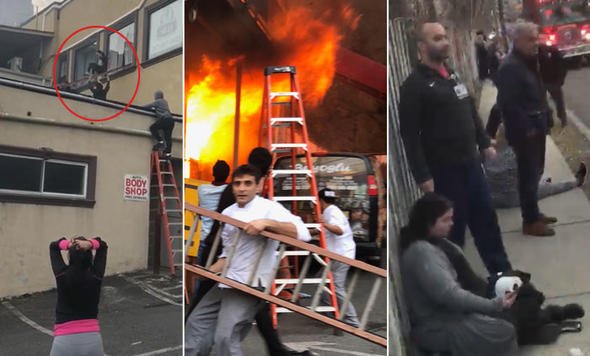thepatrontr's tweet photo. ABD'deki Türk restoranında yangın!

New Jersey'de bulunan Beyoğlu Restoran'da henüz belirlenemeyen nedenle çıkan yangın kısa sürede büyüyerek binanın ikinci katına sıçradı.

İkinci kattaki dans stüdyosunda bulunan kız çocukları balkondan atlayarak alevlerden kaçmaya çalıştı. https://t.co/LoHLJRSsq5