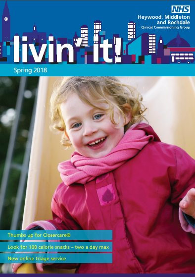 HMRICP's tweet photo. Keeping young people healthy with a text. A text message support service has allowed local @PennineCareNHS  nurses to support up to 229 young people in Heywood, Middleton and Rochdale. Read all about it in the spring edition of livin' it! here https://t.co/ooKCS6tXTe https://t.co/W8mI8abxB2