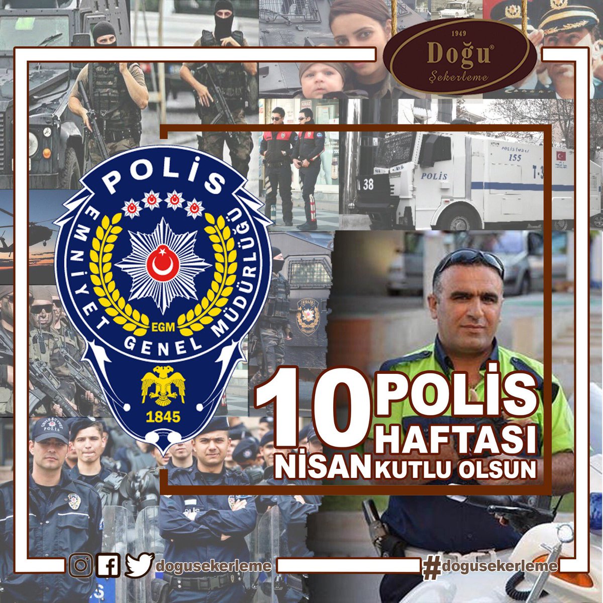 Tüm emniyet güçlerimizin Polis Haftasını kutluyoruz..