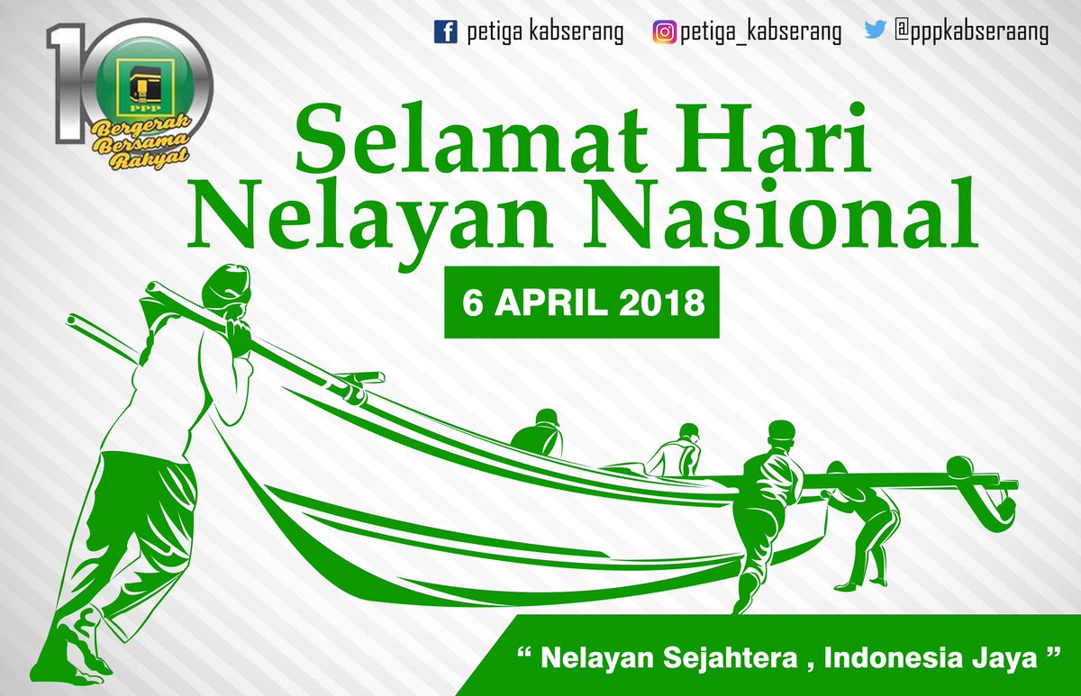 pppkabserang's tweet photo. Selamat hari nelayan nasional 
#harinelayannasional 
#dppppp https://t.co/j8qIPZlX9z