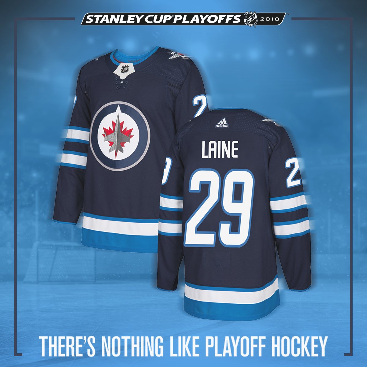 NBC Sports Hockey (@nbcsportshockey) on Twitter photo ReTweet this for a chance to win a <a href="/PatrikLaine29/">Patrik Laine</a> jersey! #StanleyCup
There's Nothing Like <a href="/NHLJets/">Winnipeg Jets</a> Playoff Hockey
#adizero jersey via <a href="/adidashockey/">adidas Hockey</a> ReTweet this for a chance to win a <a href="/PatrikLaine29/">Patrik Laine</a> jersey! #StanleyCup
There's Nothing Like <a href="/NHLJets/">Winnipeg Jets</a> Playoff Hockey
#adizero jersey via <a href="/adidashockey/">adidas Hockey</a>