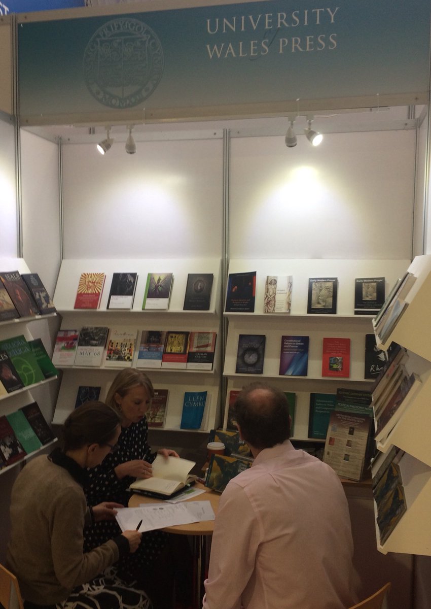 UniWalesPress's tweet photo. .@LondonBookFair is in full swing! Come and say hello at stand 6E70. #LBF18 https://t.co/cFjLM9oVJv