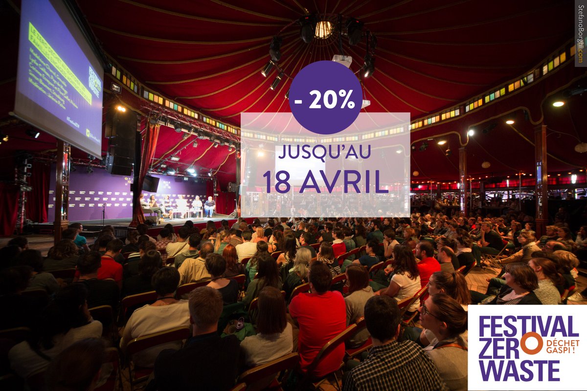 N'attendez plus pour réserver votre place pour le #FestivalZeroWaste ! Jusqu'à 3 jours 100% #zerodechet   festival.zerowastefrance.org/billetterie